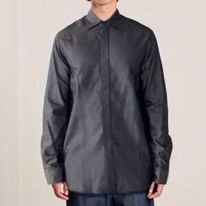 Teddy Vonranson Shirt Mens Extra Large‎ Black Buttonup Long Sleeves Collared USA